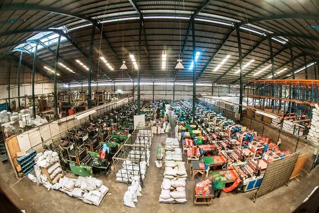 Area produksi kantong dari atas