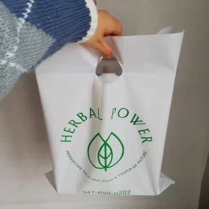 Custom bag example on the Bliplastik product page