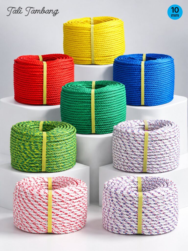 Tali tambang plastik berbagai warna dari katalog grup