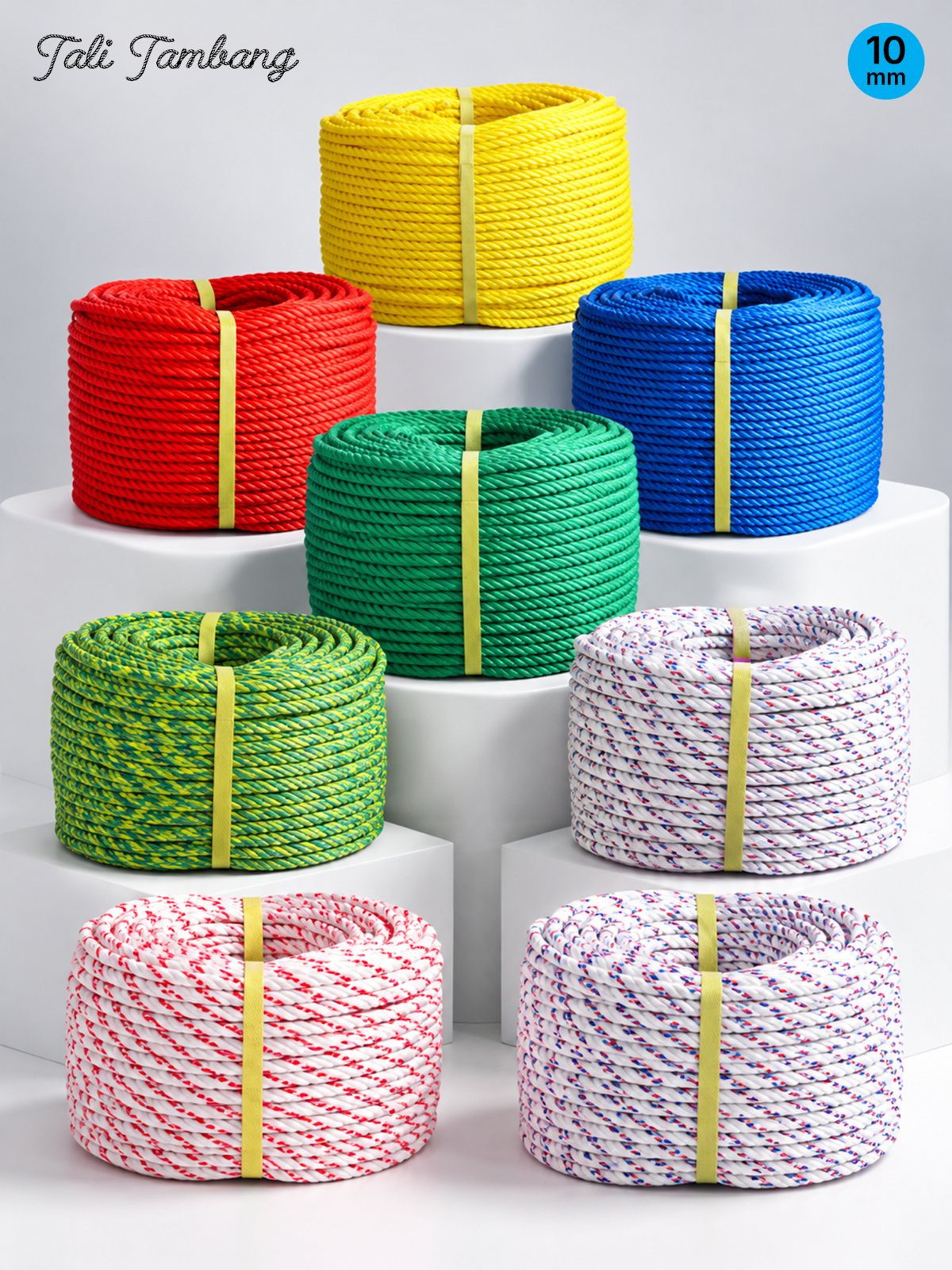 Plastic rope in several colours from the group catalog
