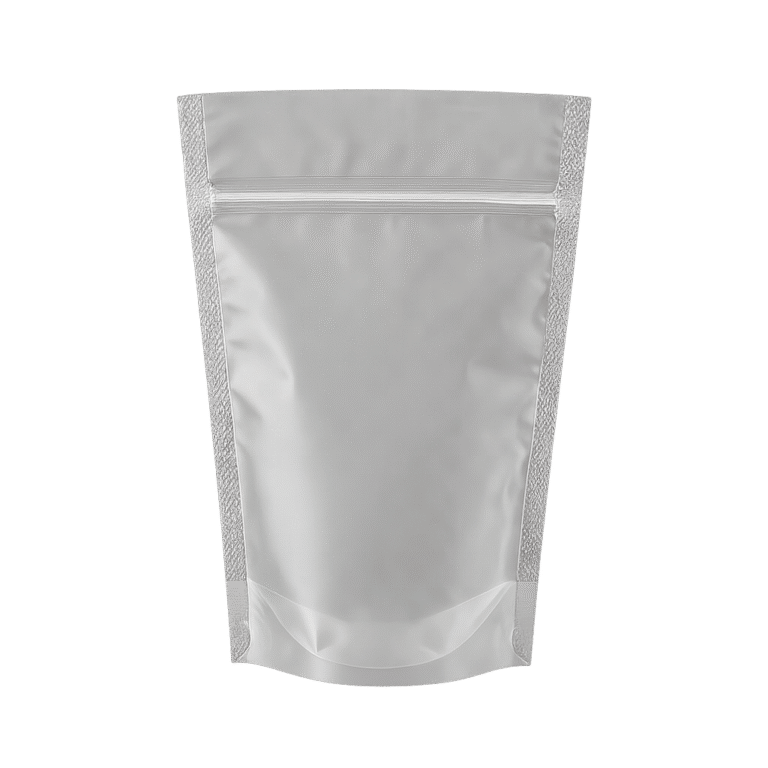 Example standing pouch from the Bliplastik catalogue for preparing a powder packaging brief